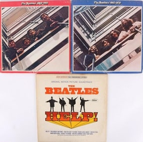 VARIOUS BEATLES VINYL RECORDS LOT OF 3