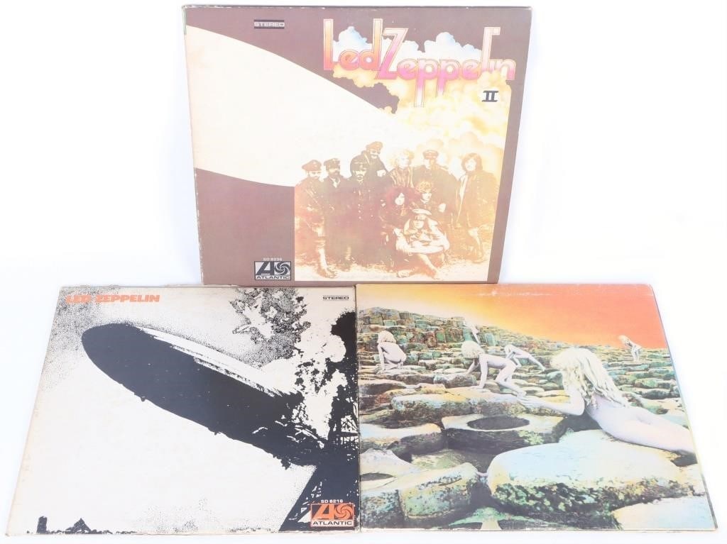 LED ZEPPELIN VARIOUS VINYL RECORDS LOT OF 3 (1 of 12)