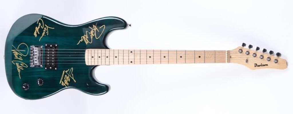 DEF LEPPARD SIGNED DAVIDSON HARDTAIL SOLID BODY (1 of 9)