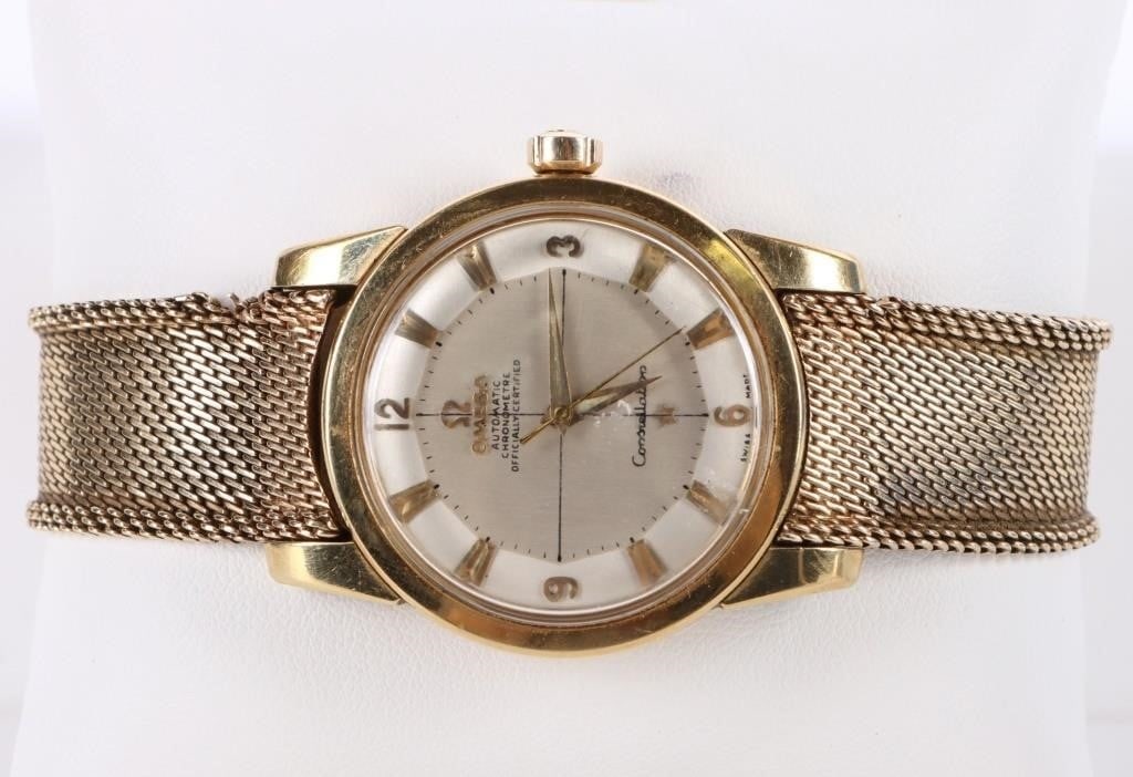 14K YELLOW GOLD OMEGA CONSTELLATION 1961 WATCH (1 of 5)