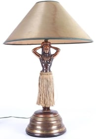 DODGE INC. HULA DANCER MOTION LAMP VINTAGE METAL