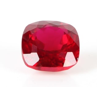 14.75CT CUSHION-CUT RED RUBY GEMSTONE W/ EGL CERT.
