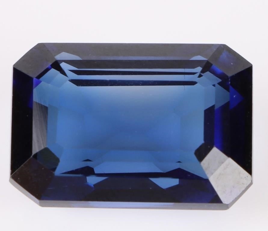 27.90CT EMERLAD-CUT SAPPHIRE GEMSTONE W/ EGL CERT. (1 of 5)