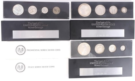 THE LAST OF U.S. MINT SILVER COINAGE 3 SERIES SET