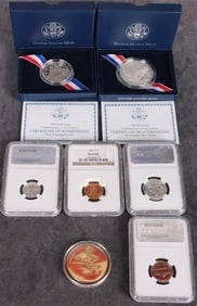 ASSORTED PROOF/MS U.S. COINAGE LOT - (7)
