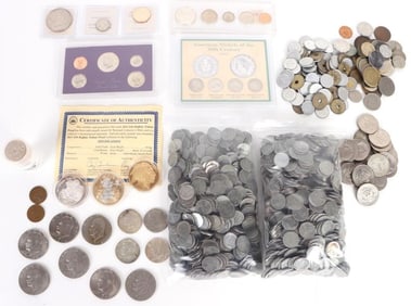 ASSORTED COINAGE OF HISTORY LOT