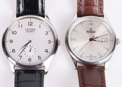 FENDI ROMA & CITIZEN WRISTWATCHES LOT OF 2
