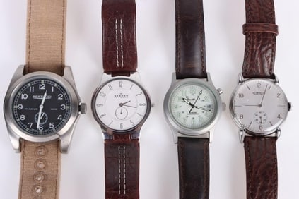 VARIOUS MEN'S WRISTWATCHES LOT OF 4
