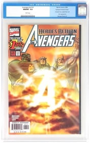 AVENGERS #1 COLLECTORS SUNBURST VARIANT CGC 9.8