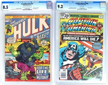 CAPTAIN AMERICA & HULK CGC COLLECTION LOT (2)