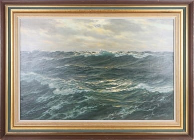 OIL PAINTING 'SEASCAPE' SIGNED BY P.V. KALCKREUTH
