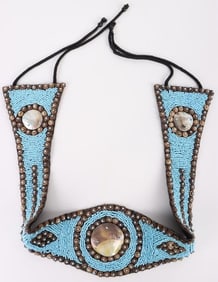 NATIVE AMERICAN PEARLESCENT CONCHO SHELL BELT