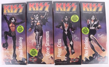 1998 KISS COMPLETE SET OF 4 DESTROYER MODEL KITS