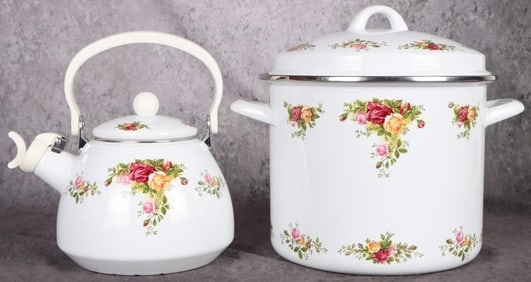 ROYAL ALBERT OLD COUNTRY ROSES METAL DISHES