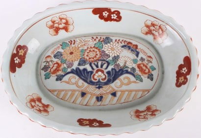 ANTIQUE CHINESE IMARI PORCELAIN FLORAL BOWL