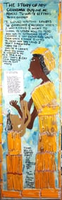 MARY PROCTOR WOMAN & CHILD PENCIL DOOR ART