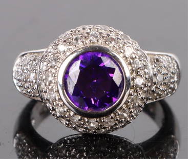 STERLING SILVER ASSORTED GEMSTONE LADIES RING: Sterling silver assorted gemstone ladies ring.Stone Type: AssortedWeight: 7.55 GramsSize: 8.0 U.S.Condition: Very fine.