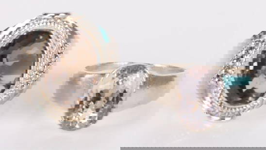 STERLING SILVER LADIES RINGS LOT OF 2: Sterling silver ladies rings lot of 2 to include: 3ct light Amethyst solitaire, Approx. 3ct Smoky Quartz dome ring.Stone Type: QuartzWeight: 12.81 GramsSize: 8.5Condition: Very Fine