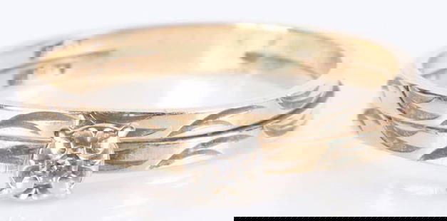 DAINTY 14K YELLOW GOLD DIAMOND ENGAGEMENT RING: Dainty 14K yellow gold diamond engagement ring.Stone Type: DiamondWeight: 1.87 GramsSize: 7.5Condition: Very Fine