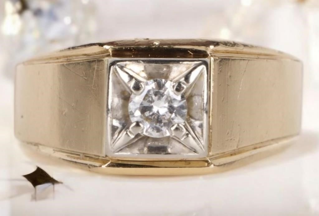 EARTH-MINED 0.50CT DIAMOND MEN'S RING (1 of 4)