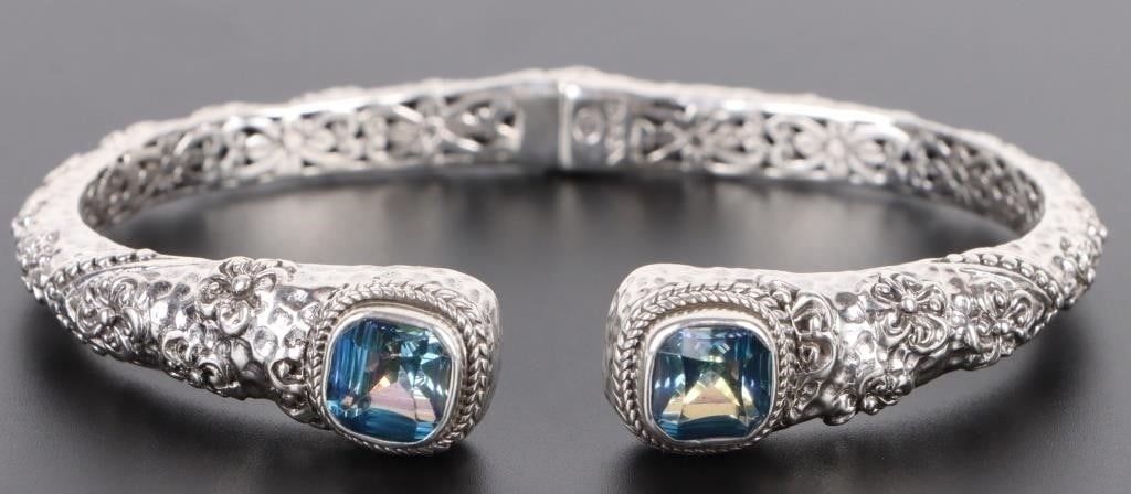 SARDA DESIGNER STERLING MYSTIC QUARTZ BRACELET (1 of 3)