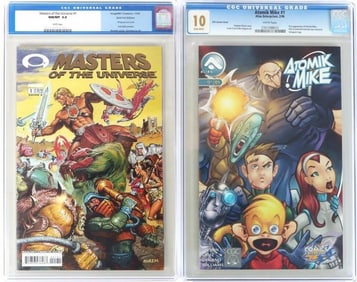 MOTU #1 GOLD FOIL EDITION & ATOMIK MIKE #1 CGC