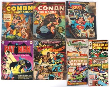 ASSORTED DC/ MARVEL SPECIAL & NORMAL ISSUES - (9)