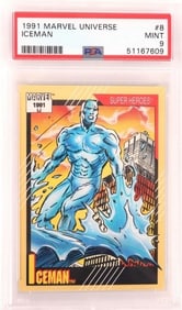 1991 MARVEL UNIVERSE ICEMAN #8 MINT 9 CARD