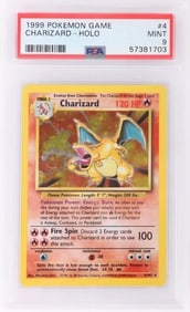 1999 POKEMON GAME CHARIZARD-HOLO #4 PSA 9 MINT