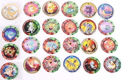 VINTAGE 1995 NINTENDO POCKET MONSTERS DISCS (25)