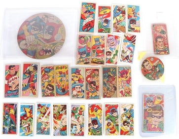 VINTAGE SUPERHERO JAPANESE MENKO CARD COLLECTION
