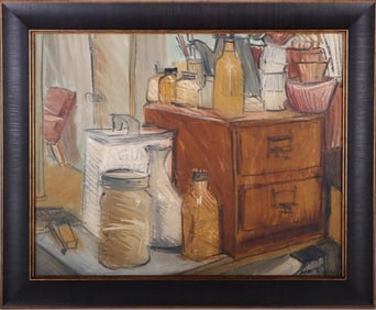 ORIGINAL ACRYLIC IN THE MANNER OF JIMMIE ROBINSON