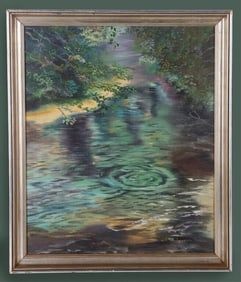 WIL ANDERSON 'SPRING RISE' OIL ON CANVAS FRAMED