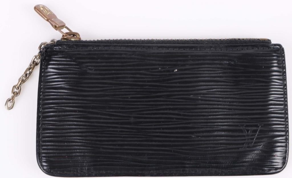 LOUIS VUITTON BLACK EPI POCHETTE CLES COIN PURSE (1 of 3)