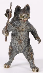 AUSTRIAN VIENNA COLD PAINTED BRONZE CAT
