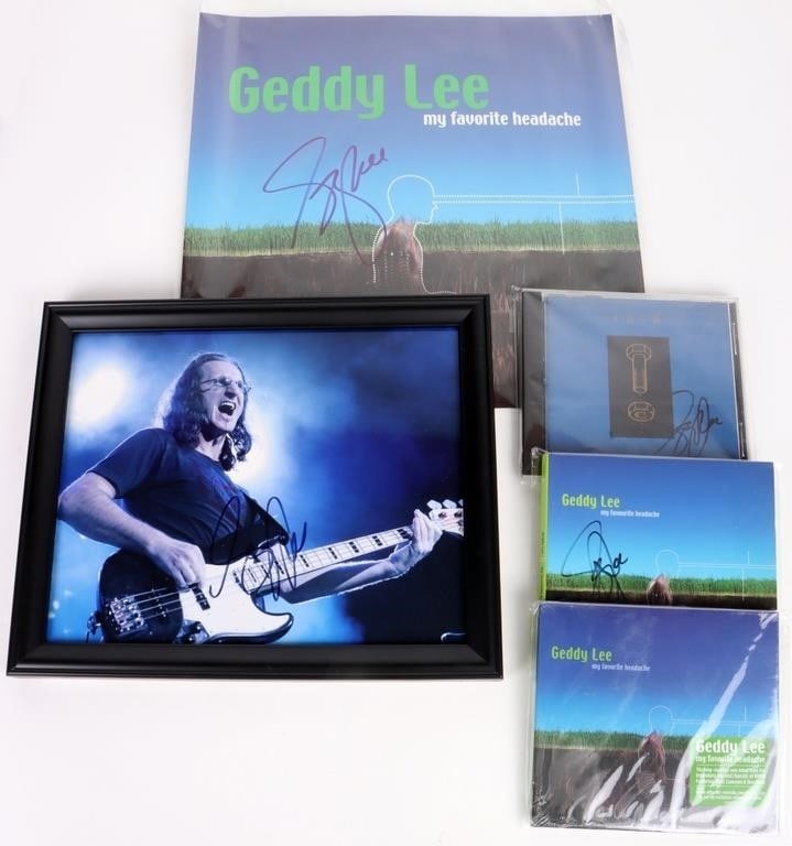 GEDDY LEE RUSH AUTOGRAPHS & MEMORABILIA (1 of 10)