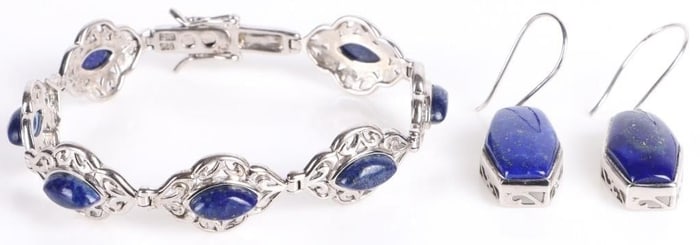 STERLING SILVER SOUTHWEST LAPIS MATCHING JEWELRY