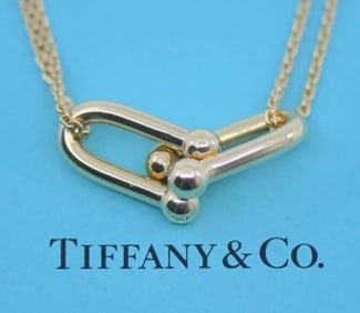 TIFFANY & CO HARDWEAR 18K GOLD NECKLACE W /BOX