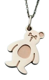 RARE TIFFANY & CO BEAR HUG PENDANT NECKLACE