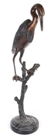 EGRET BRONZE SCULPTURE