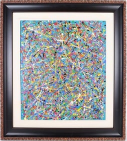 AFTER JACKSON POLLOCK ORIGINAL OIL PAINTING