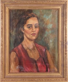 NIKOLAI FECHIN OIL PORTRAIT IN THE MANNER OF