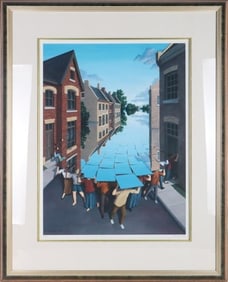 ROB GONSALVES SIGNED 'HERE COMES THE FLOOD' PRINT
