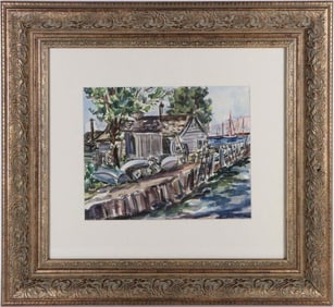 1965 ERNEST FIENE IN THE MANNER OF WATERCOLOR