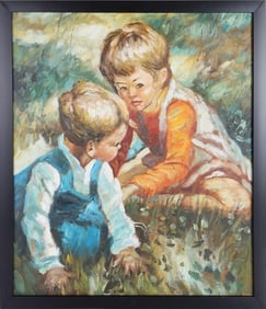 CHARLES ROKA ORIGINAL PORTRAIT PAINTING AFTER