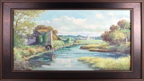 PAUL CEZANNE ORIGINAL LANDSCAPE PAINTING AFTER