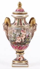 CAPODIMONTE 1800'S FRENCH 6' PORCELAIN URN