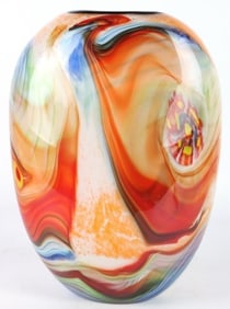 BEAUTIFUL HAND BLOWN MURANO GLASS VASE
