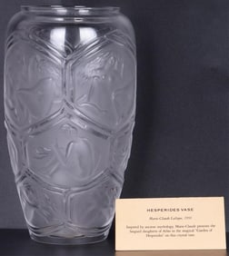LALIQUE CRYSTAL HESPERIDES CLEAR VASE