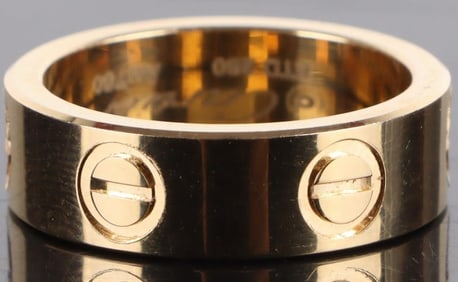 CARTIER 18K YELLOW GOLD 'LOVE' BAND
